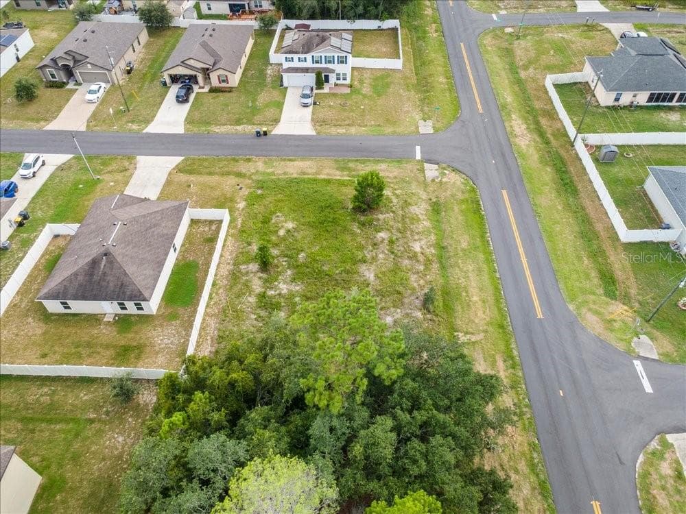 Aerial View of Vacant Lot and Surrounding Neighborhood - 284 FIG CT, POINCIANA