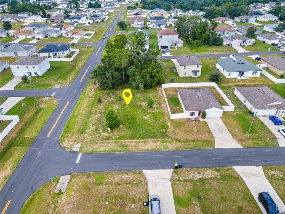 Close Aerial View Showing Lot Location and Surrounding Neighborhood - 284 FIG CT, POINCIANA