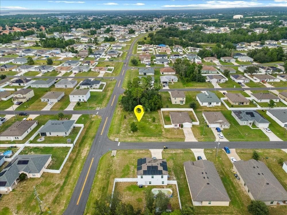 Aerial View Highlighting lot location and surrounding neighborhood - 284 FIG CT, POINCIANA