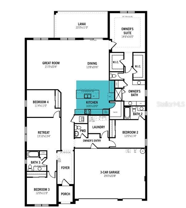 Floor Plan - 35507 PEAK WILLOW TRCE, DADE CITY