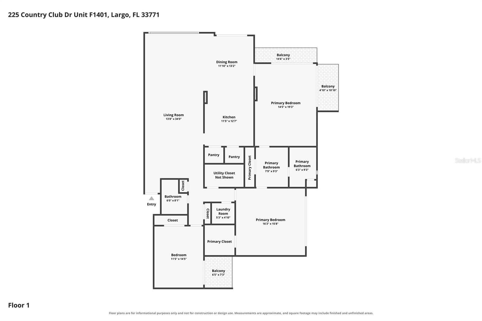 Floorplan - 225 COUNTRY CLUB DR #F-1401, LARGO