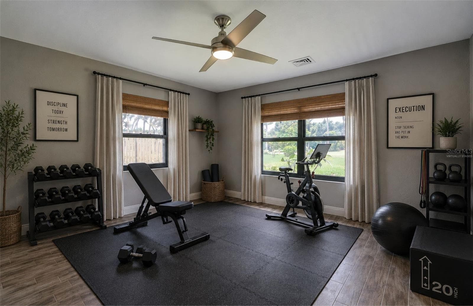virtually staged workout room - 323 SUWANEE AVE, SARASOTA