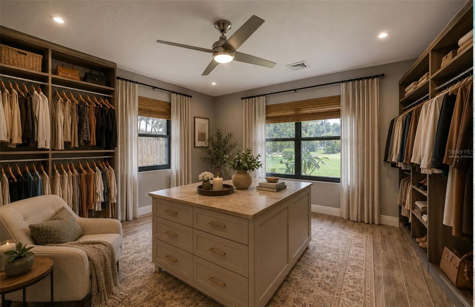 virtually staged dressing room - 323 SUWANEE AVE, SARASOTA