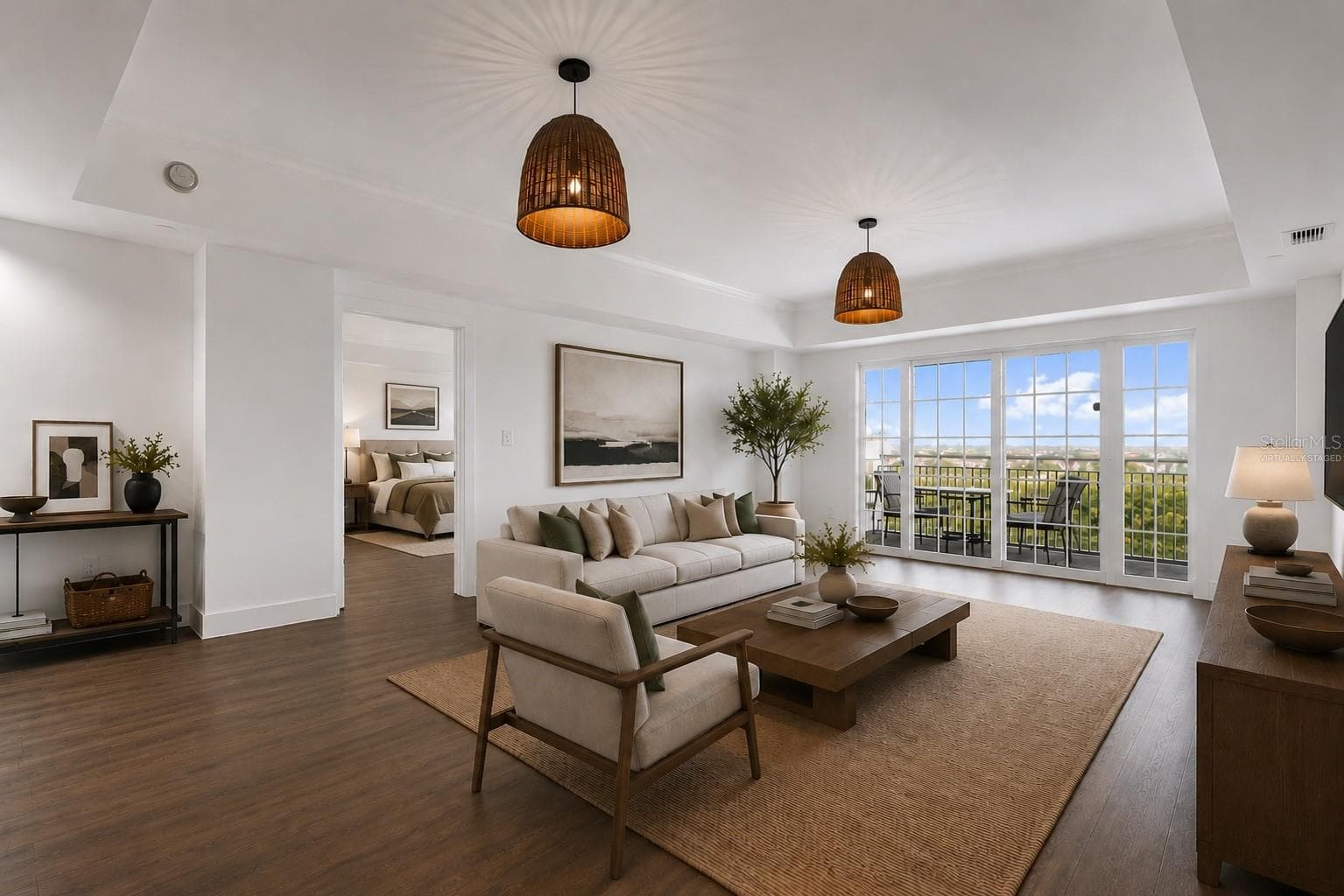 Virtually Staged Living Area - 7593 GATHERING DR #707, REUNION