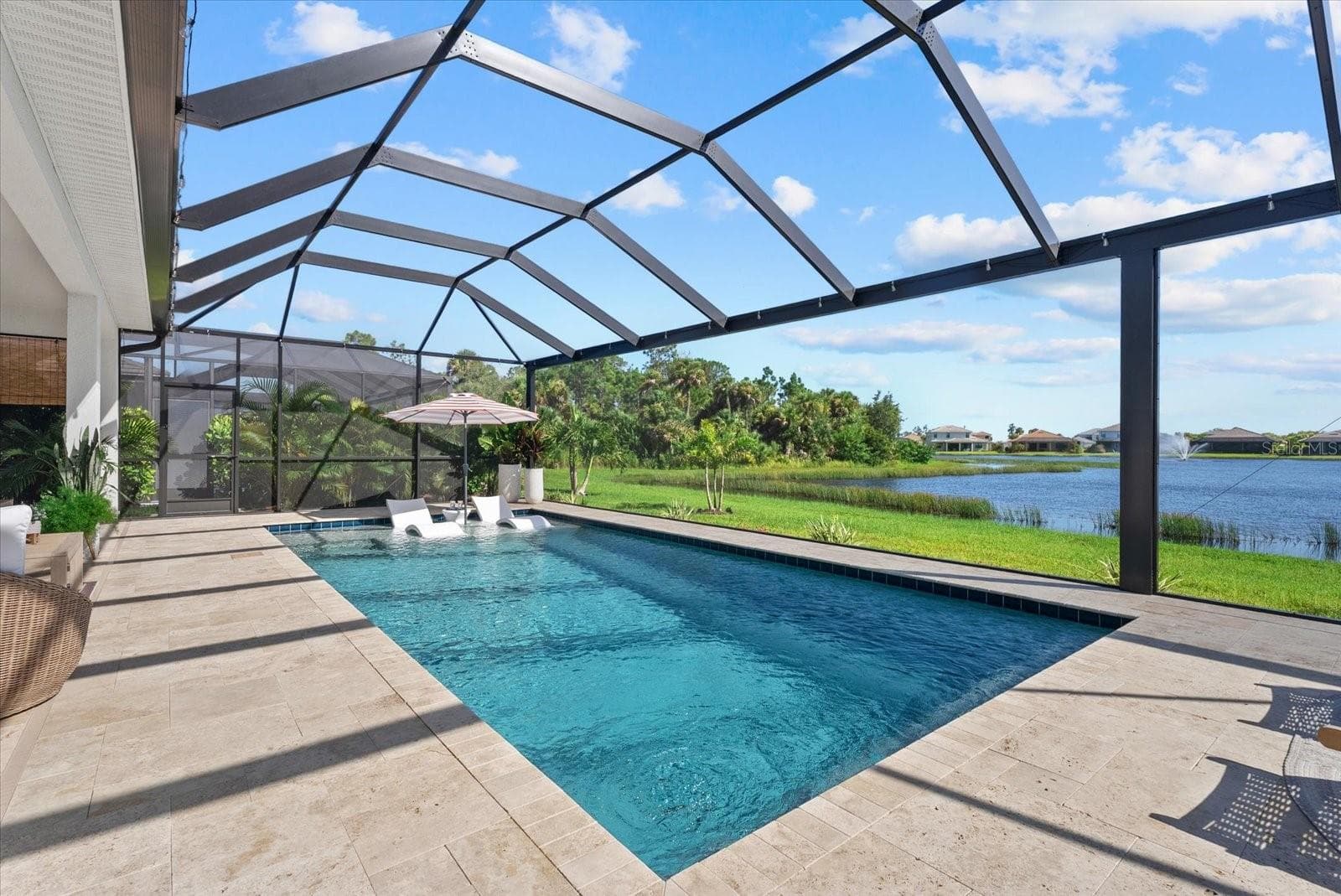 Large Saltwater Pool with Water Views - 12801 MORNING MIST PL, VENICE