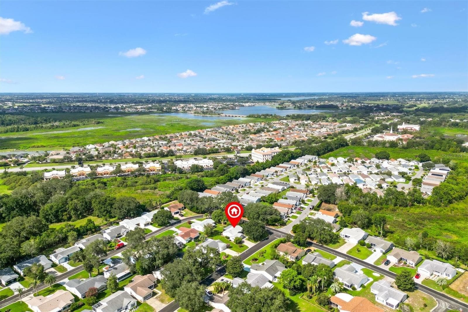 AERIAL VIEW OF THIS BEAUTIFUL HOME - 1426 JUAREZ PL, THE VILLAGES
