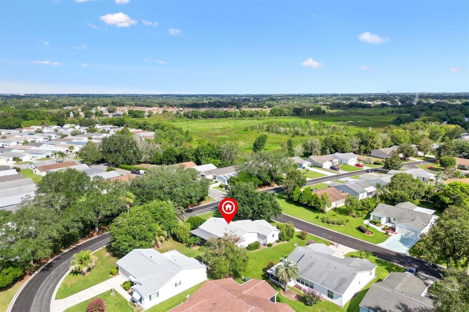 AERIAL VIEW OF THIS BEAUTIFUL HOME - 1426 JUAREZ PL, THE VILLAGES