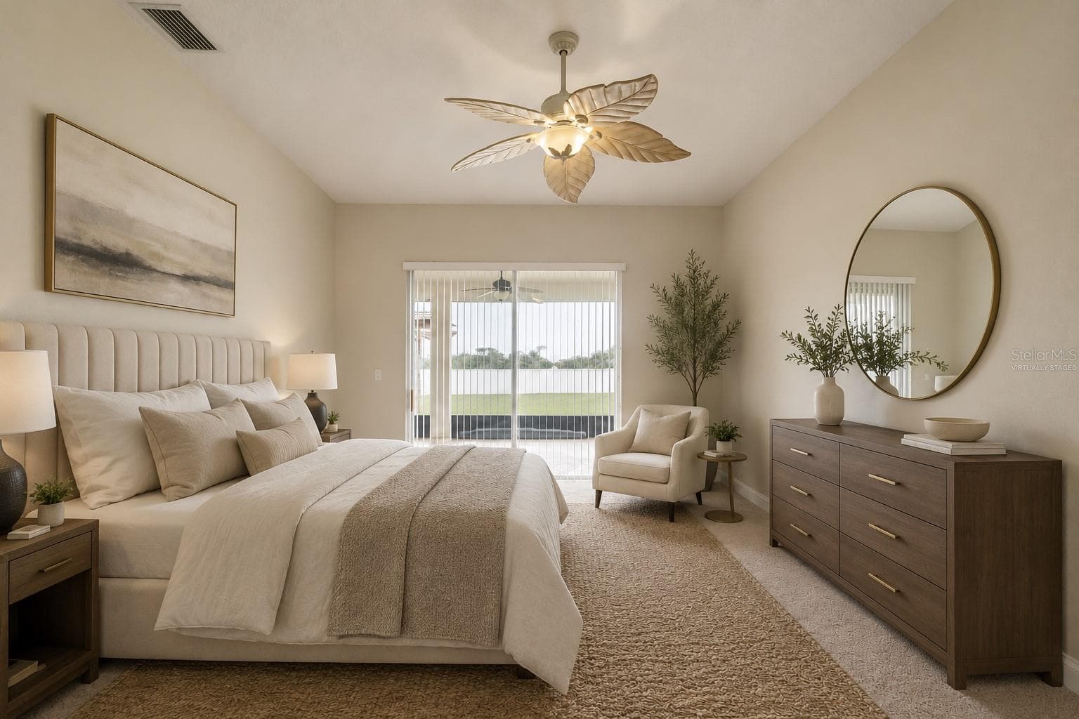 Primary Bedroom (virtually staged) - 197 BRANDY CREEK CIR SE, PALM BAY