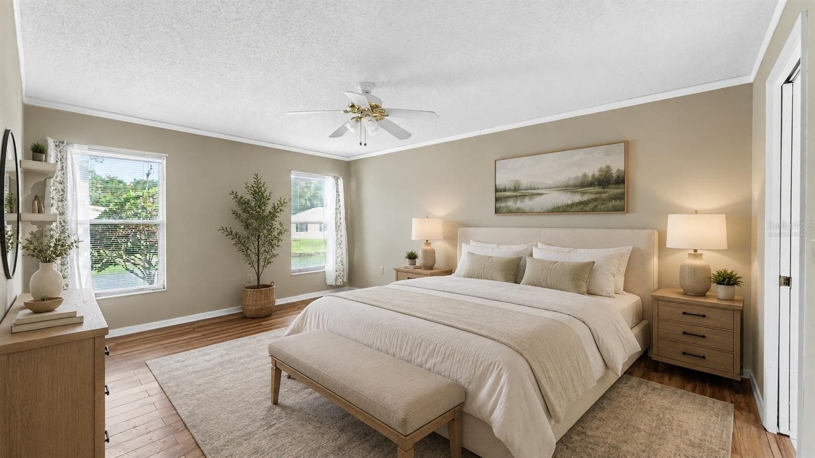 Virtually Staged Primary Bedroom - 2191 SILVER RE DR, LAKELAND