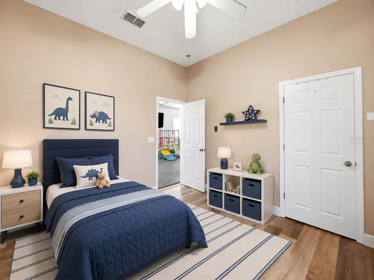 bedroom 3 virtually staged - 12041 SAPPHIRE DR, SPRING HILL
