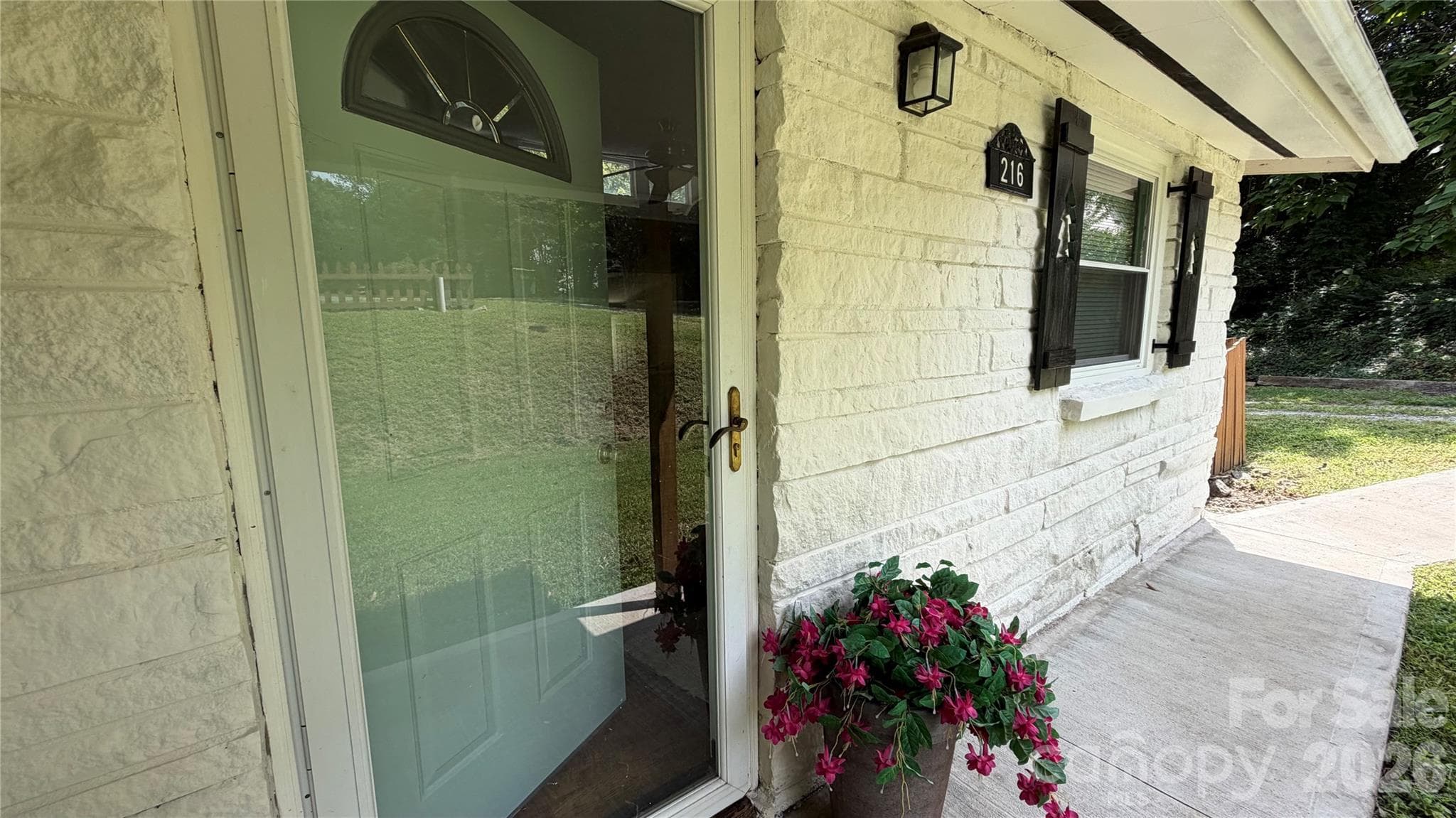 front door has a covered porch - 216 Auten Circle, Mount Holly