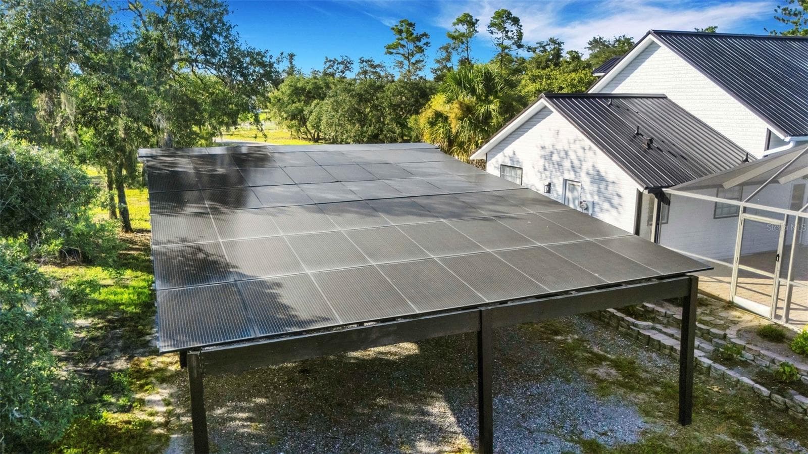 Solar Panels - Carport - 28706 102ND DR E, MYAKKA CITY