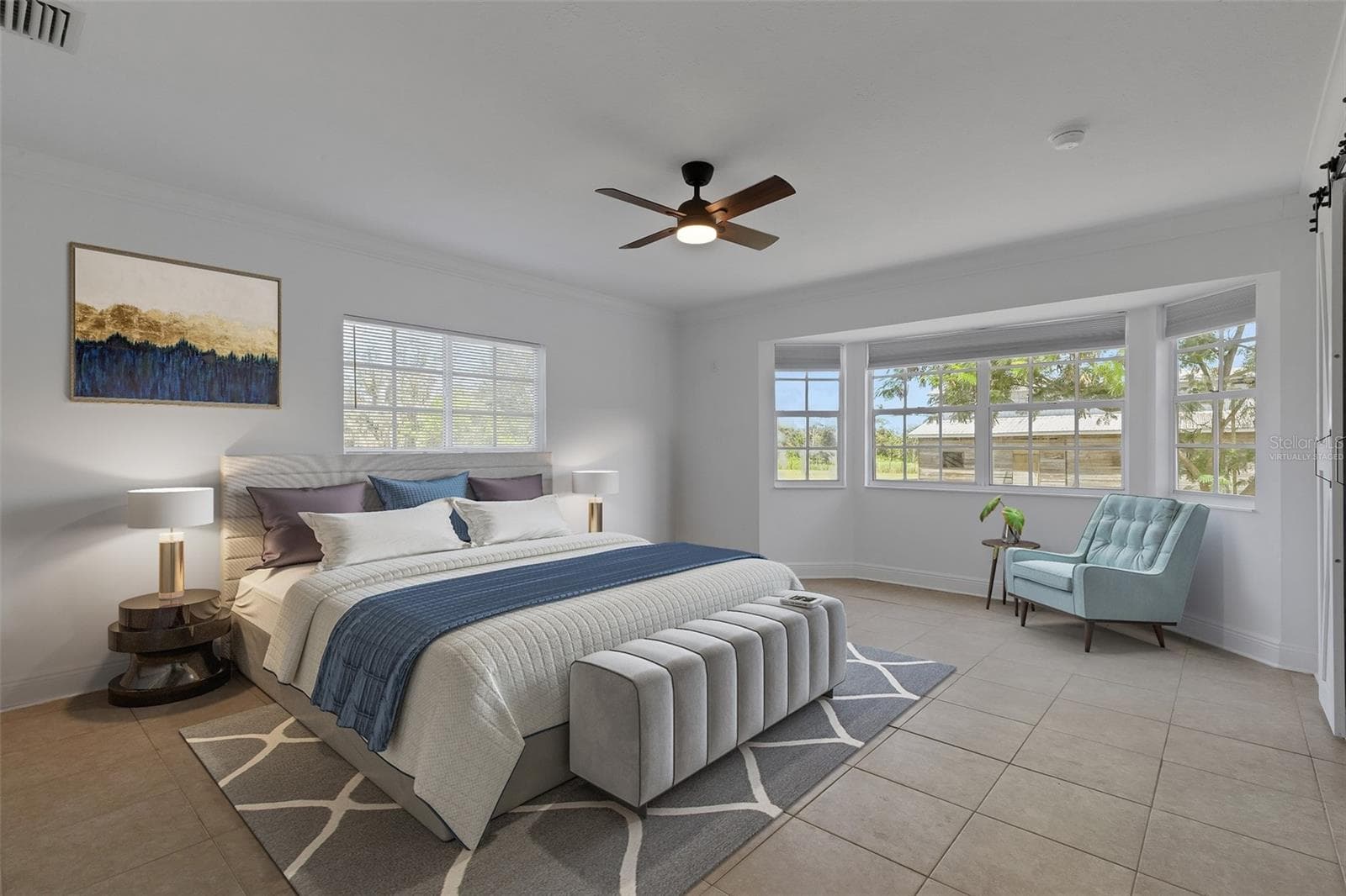 Virtually Staged Primary Bedroom - 28706 102ND DR E, MYAKKA CITY