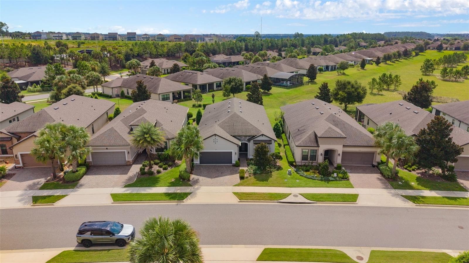 Front Drone View with the Open Space - 1197 ESPERANZA RIDGE RD, CLERMONT