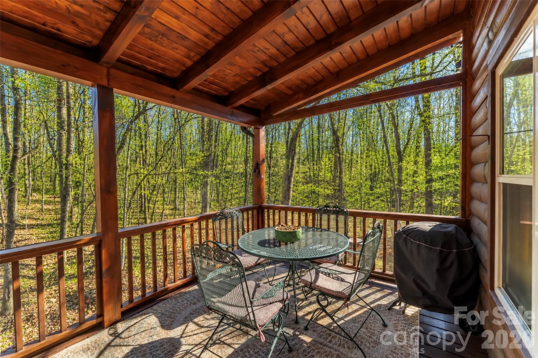 Screened porch - 204 Mountain Vista Drive, Nebo