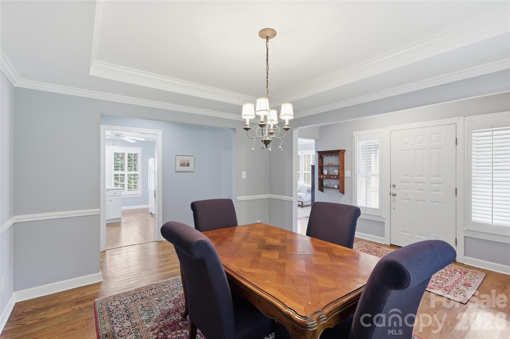 Coffered Ceiling, light filled - 18 Creekside Way, Asheville