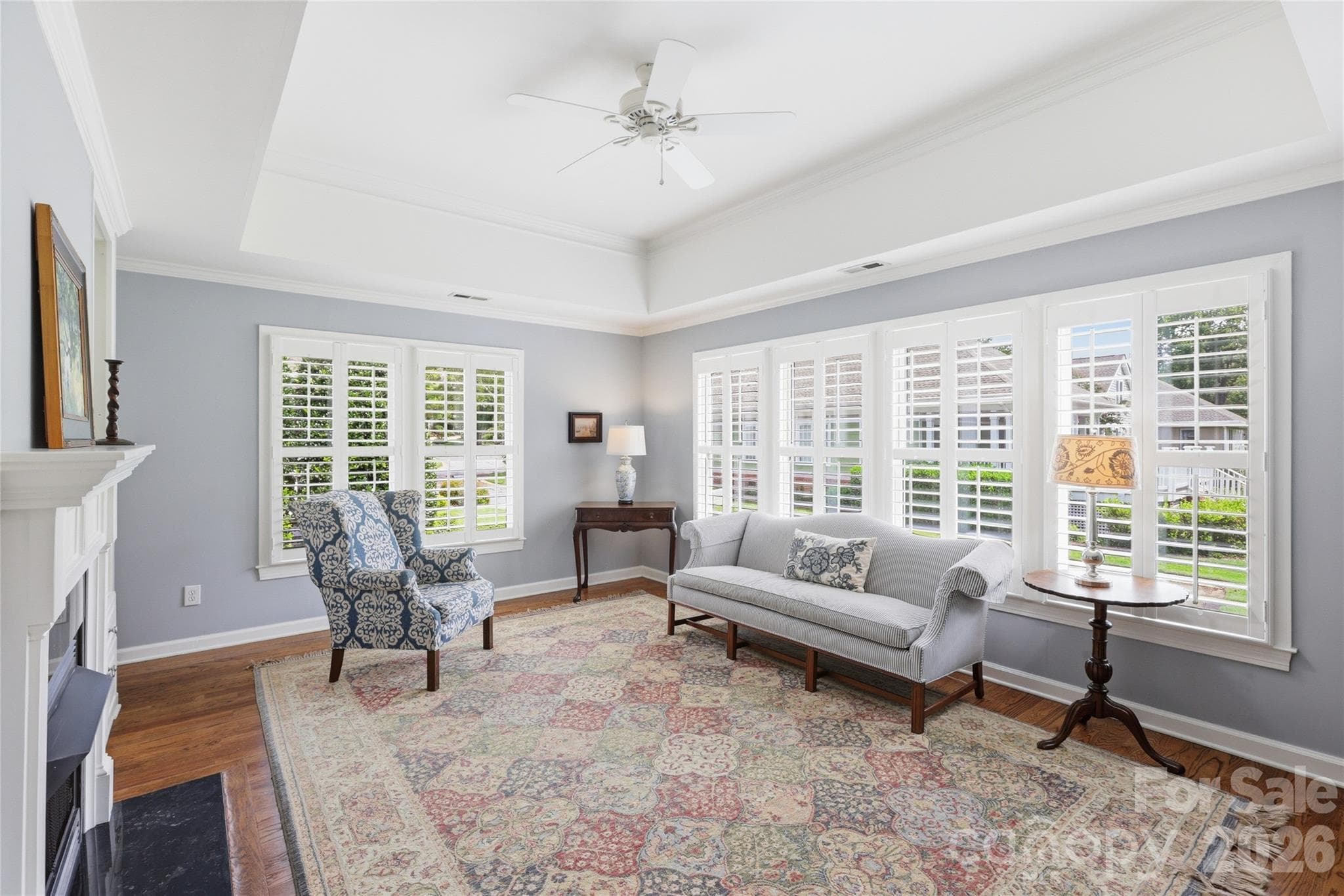 Sunny Living Room: 17.5'x12.3' - 18 Creekside Way, Asheville