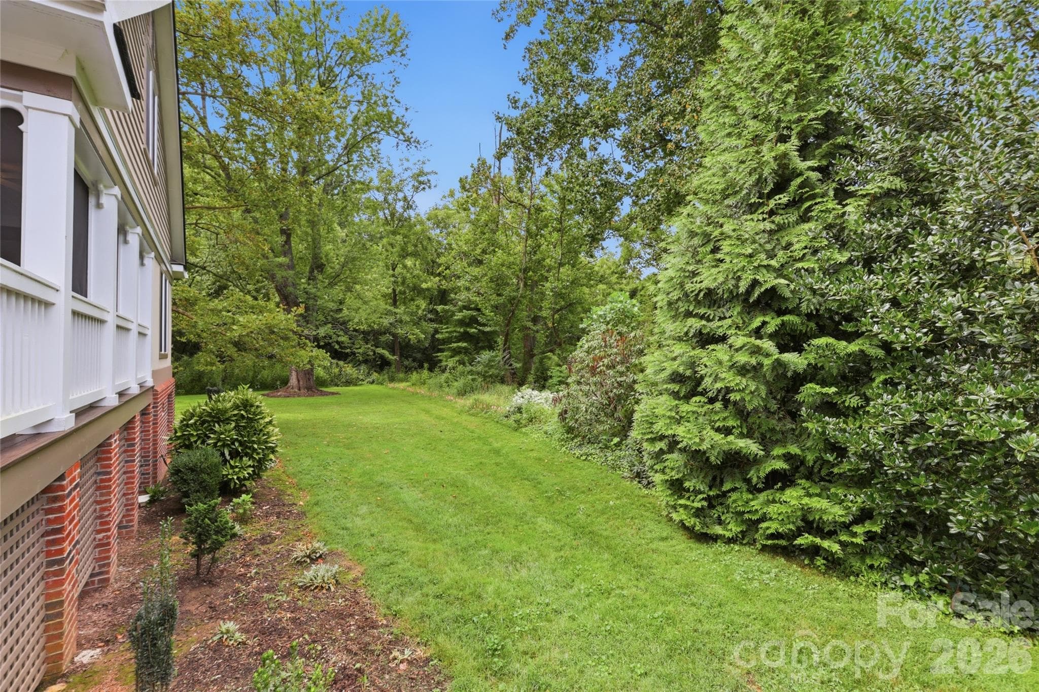 Lush side gardens - 18 Creekside Way, Asheville