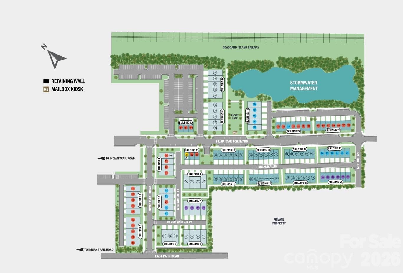 Indian Trail Townhomes Sitemap - 529 Silver Star Boulevard, Indian Trail