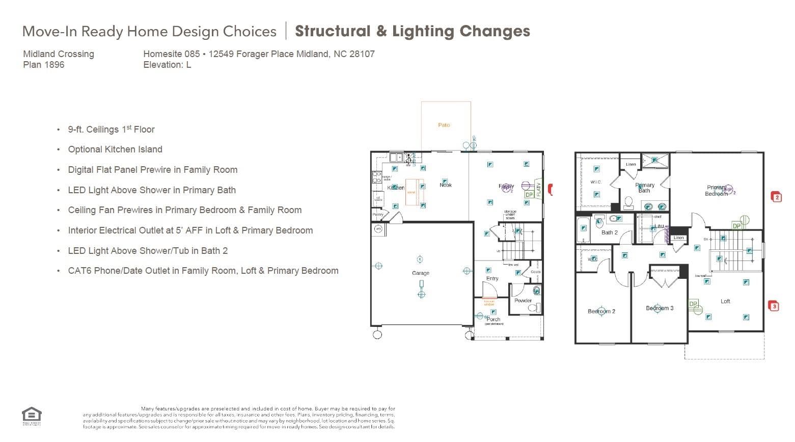 Structural & Lighting Options - 12549 Forager Place, Midland