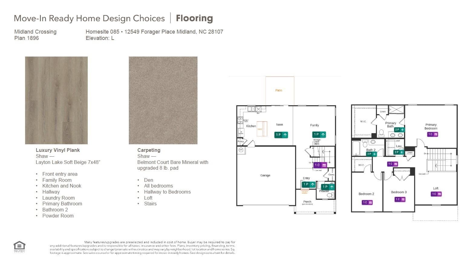 Flooring Options - 12549 Forager Place, Midland