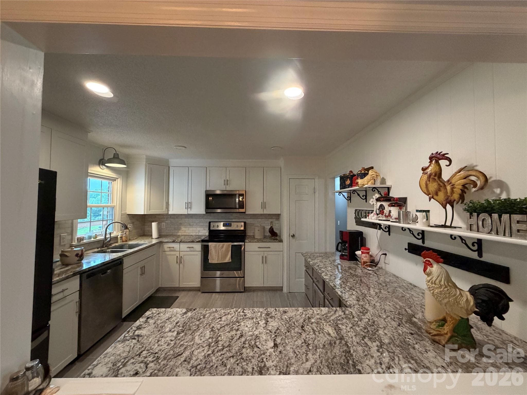 Kitchen from Dining Room (appliances convey/stay) - 1000 Beaumont Poplar Street, North Wilkesboro