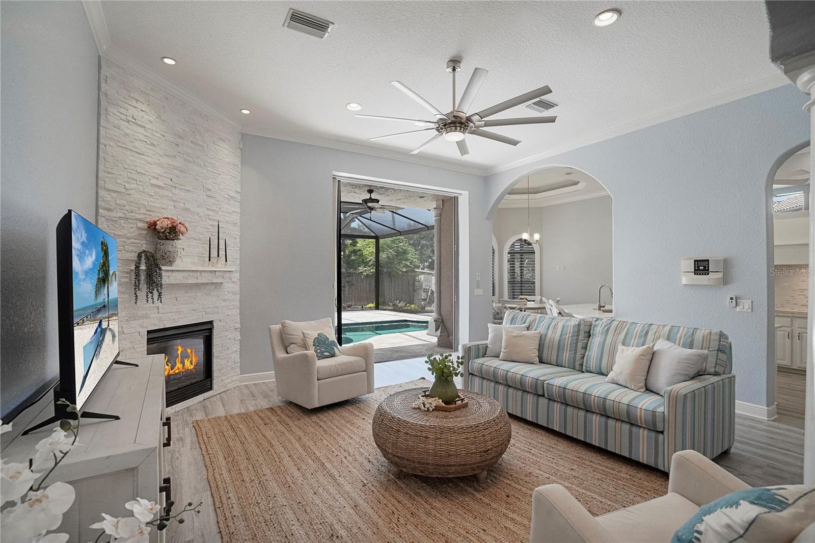 Living Room - 1650 ASSISI DR #16, SARASOTA