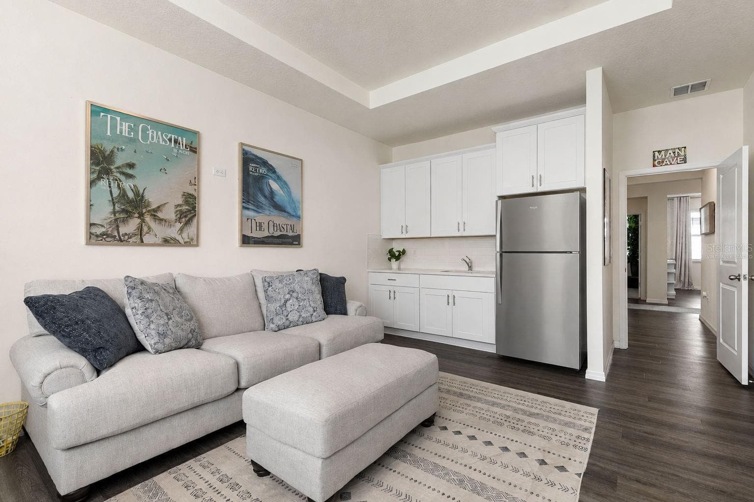 Refrigerator Virtually Staged - 345 E MERIMONT LN, ORMOND BEACH