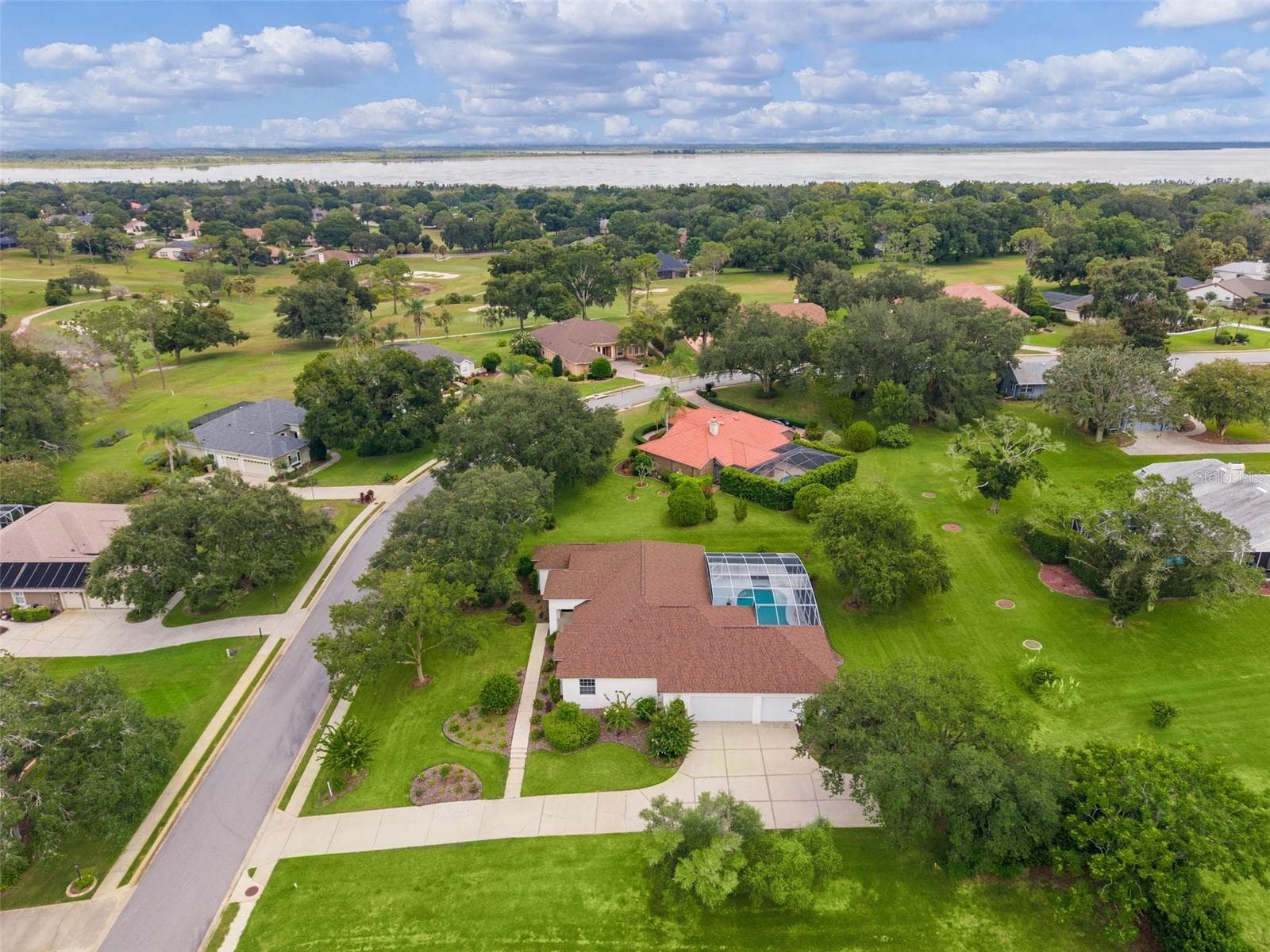 Side Overhead - 39407 TREELINE DR, LADY LAKE