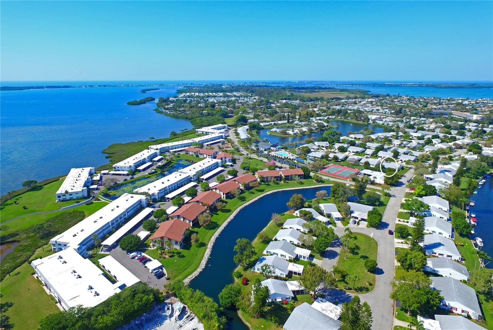 Villa location highlighted in white - 9406 ANDOVER CIR, BRADENTON