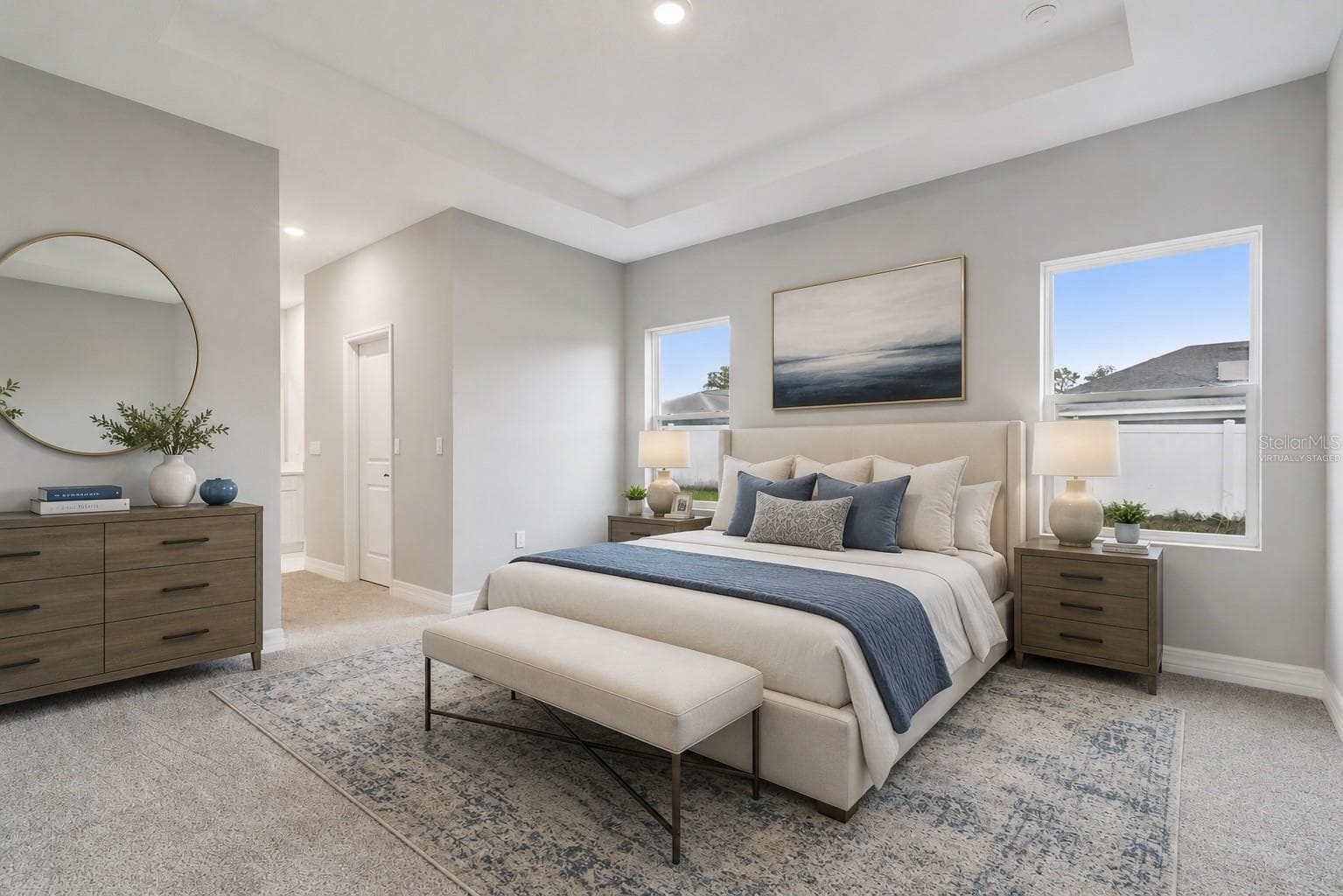 Virtually Staged - Primary Bedroom - 489 MARION OAKS TRL, OCALA
