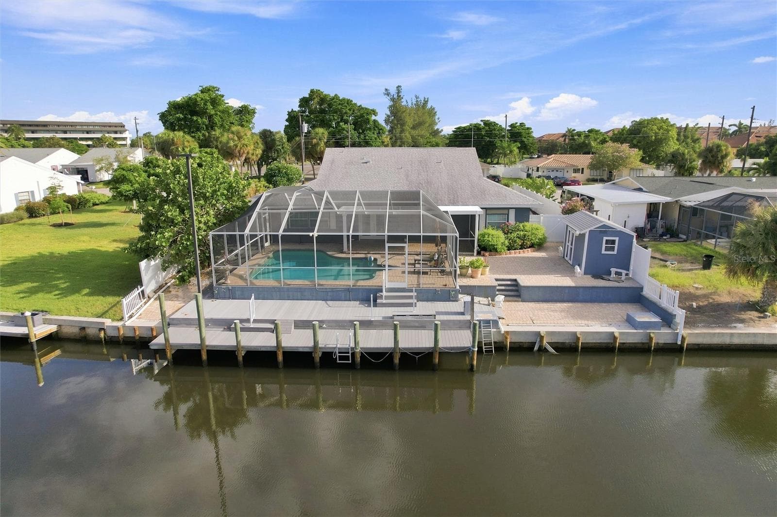 Back Aerial - 9312 KINGSTON RD, BRADENTON