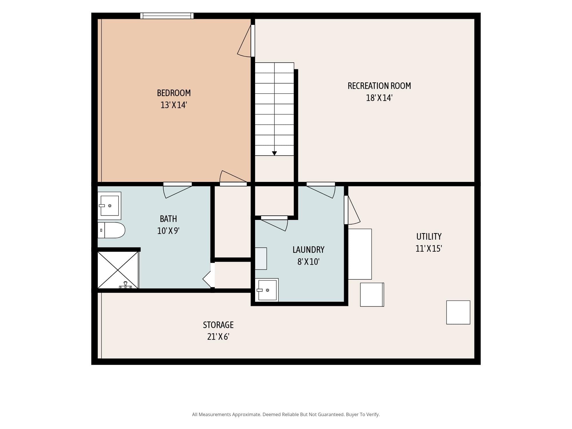Lower Level Floor Plan - 310 Magnolia Ridge Road, Swannanoa
