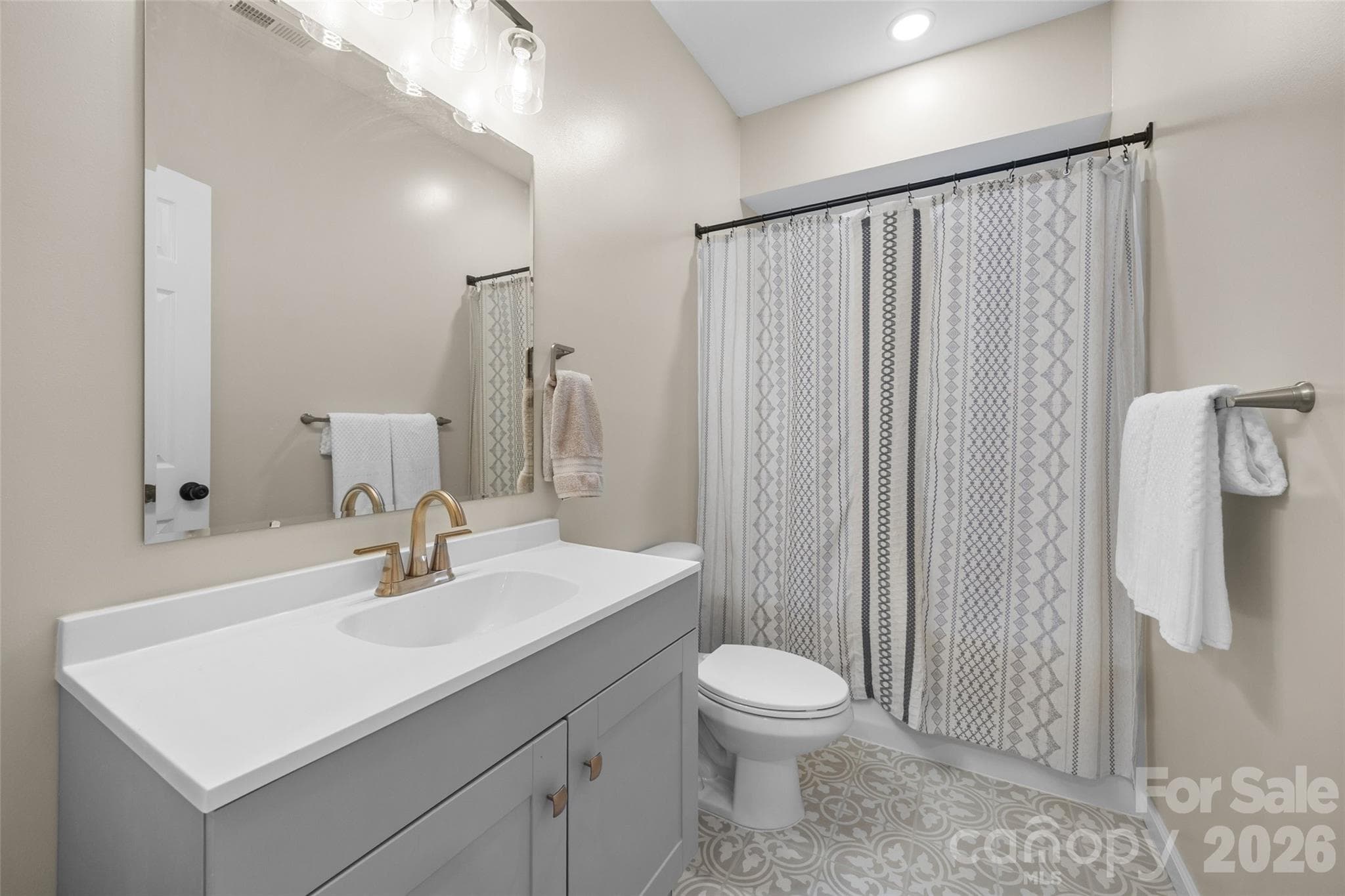 Basement level full bathroom. - 2209 Trading Ford Drive, Waxhaw