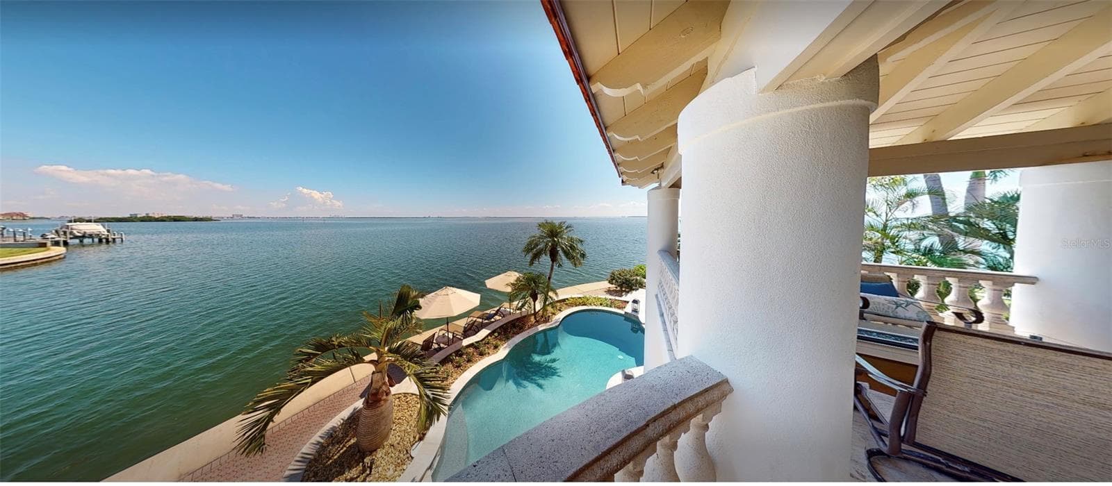 Upper balcony view - 101 9TH ST E, TIERRA VERDE