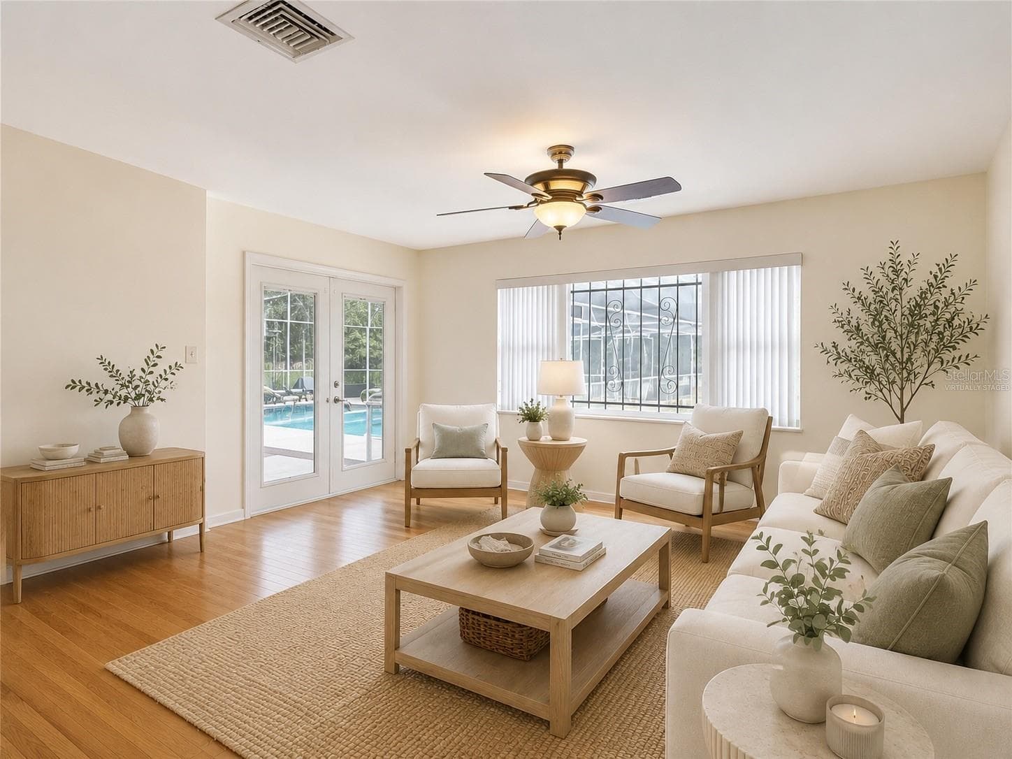 virtually staged living room - 2269 COUNTRY CLUB DR, DELAND