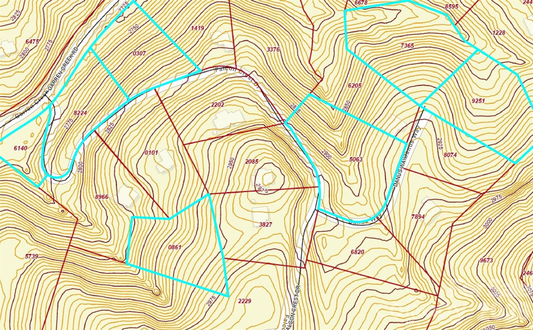 All lots are in steep slope zoning area - 7 Falcon Crest Drive, Fairview