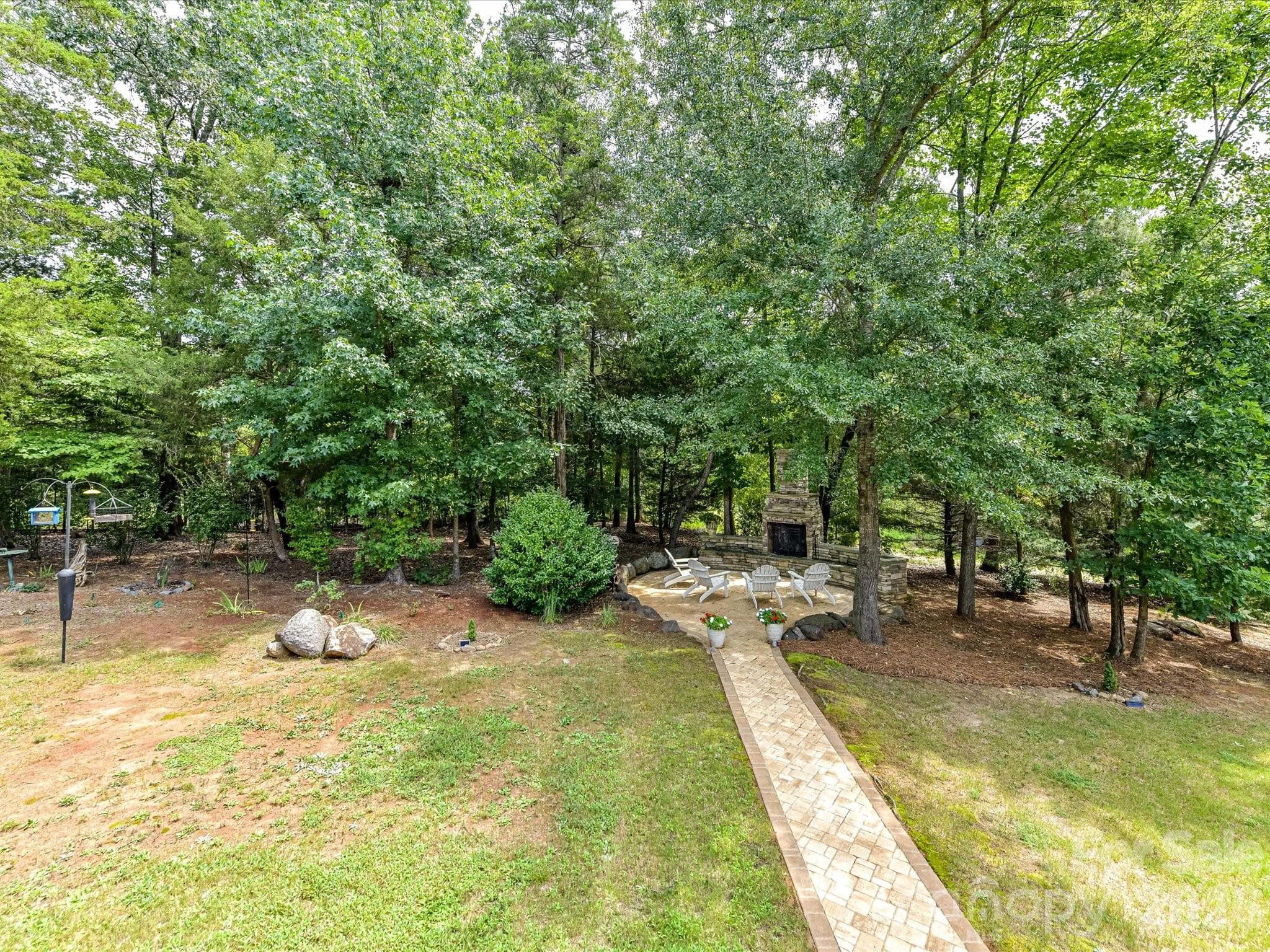 The trees are gorgeous when green and gorgeous in the fall as well. - 12323 Cherrybark Lane, Charlotte