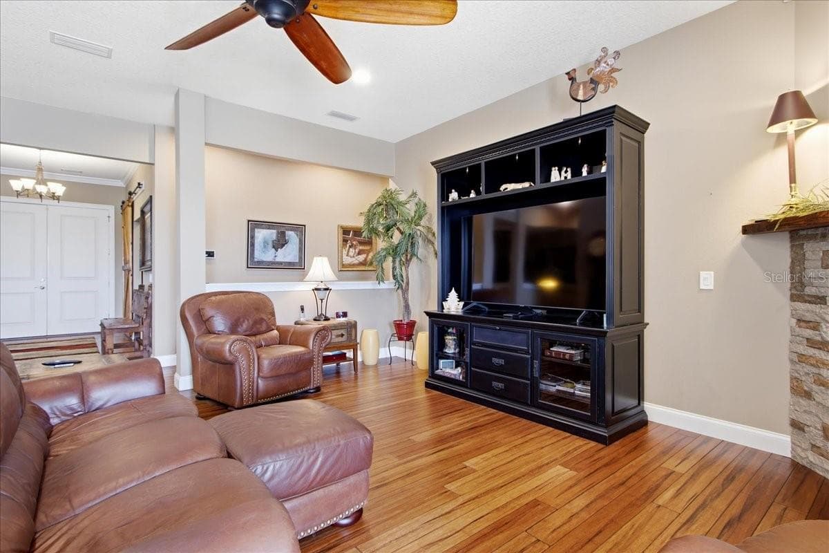 View from Living Room to Foyer Hall Way - 1500 SPRING GARDEN RANCH RD, DE LEON SPRINGS