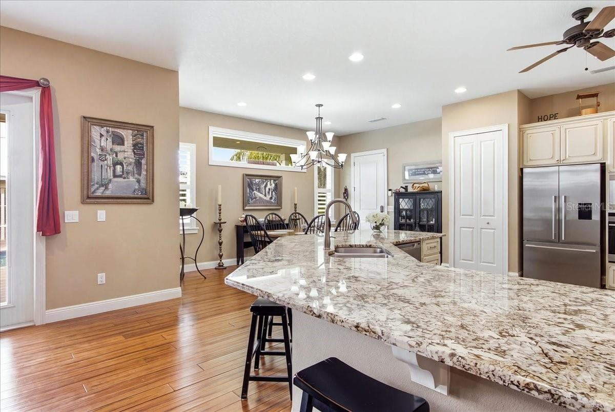 View of Breakfast/Dining Area & Pantry from walk way - 1500 SPRING GARDEN RANCH RD, DE LEON SPRINGS