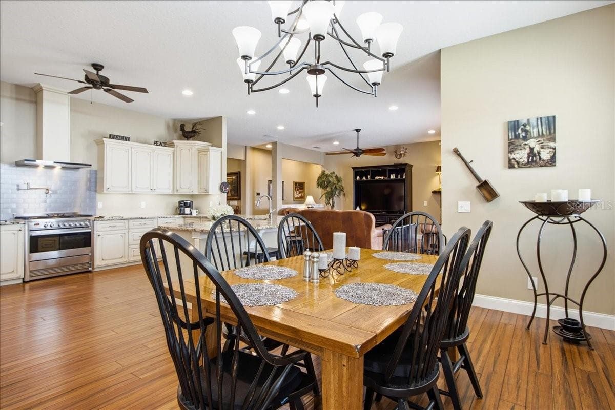 View from Breakfast/Dining Area to Kitchen - 1500 SPRING GARDEN RANCH RD, DE LEON SPRINGS