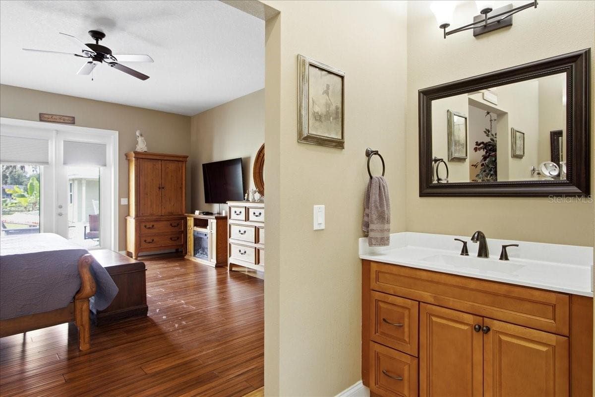 View from En Suite to Bedrom - 1500 SPRING GARDEN RANCH RD, DE LEON SPRINGS