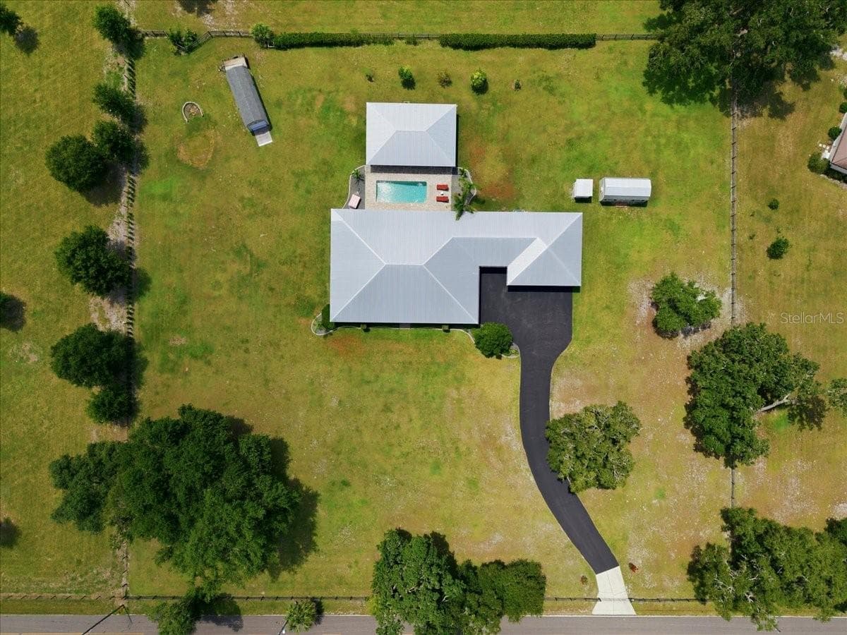 Aerial view of Entire Property - 1500 SPRING GARDEN RANCH RD, DE LEON SPRINGS