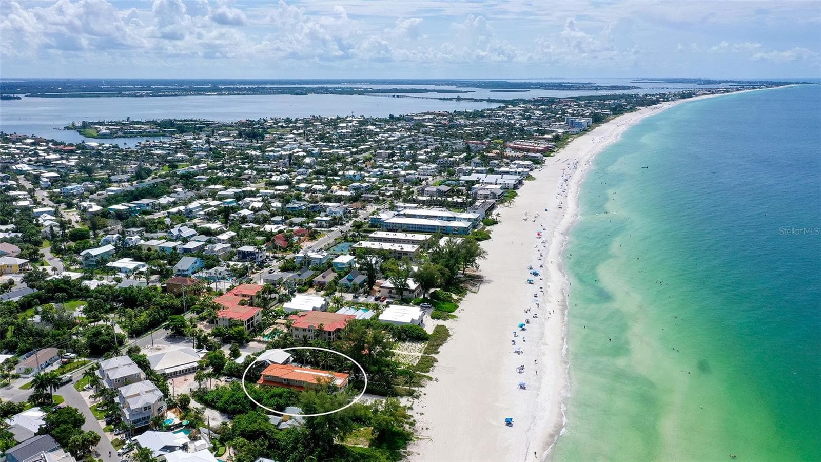 View of Holmes Beach to the south to Bradenton Beach - 106 74TH ST #100, HOLMES BEACH