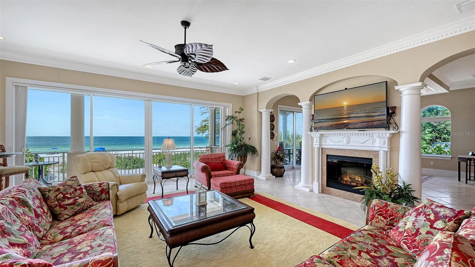 Gas fireplace - 106 74TH ST #100, HOLMES BEACH
