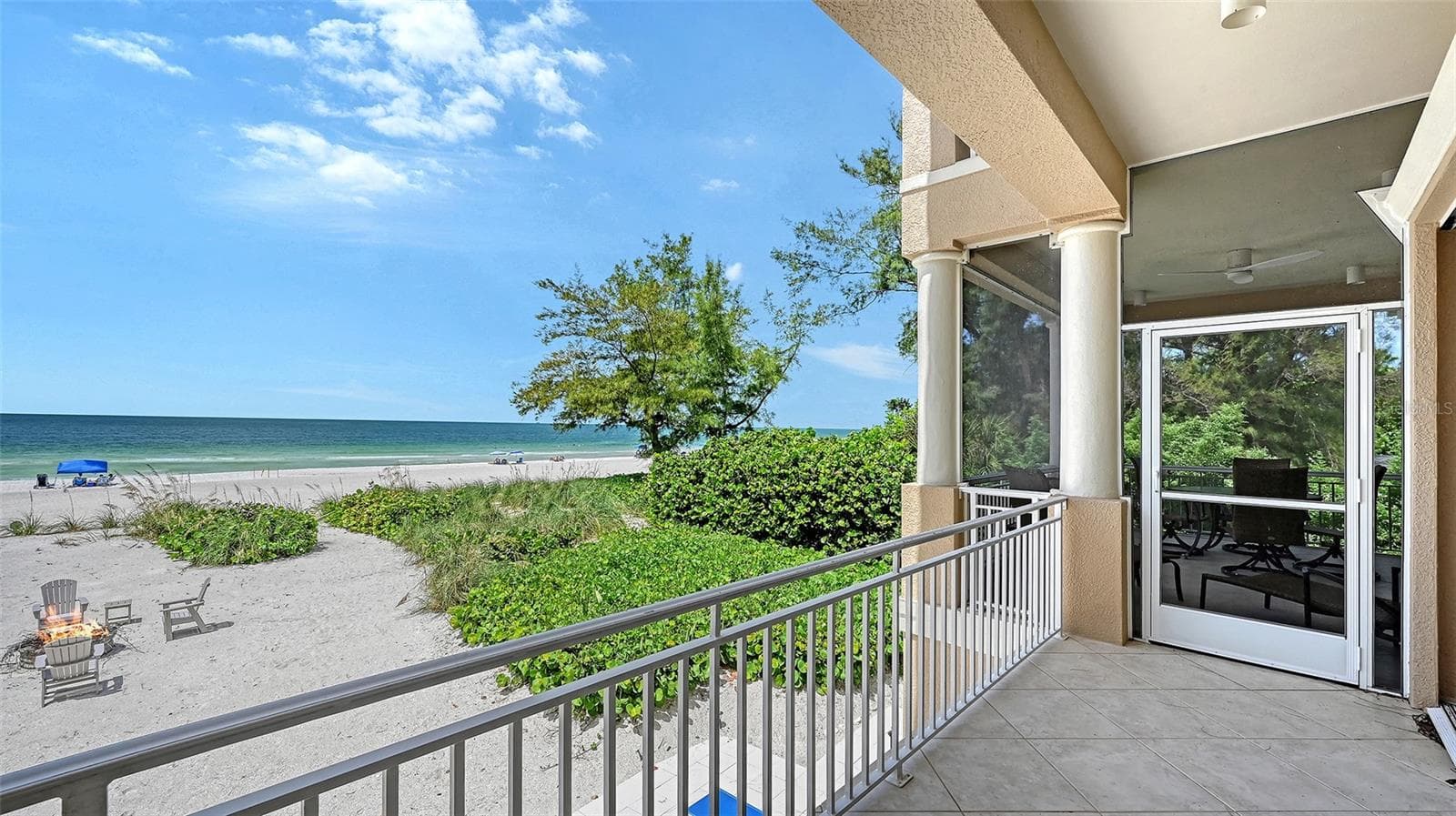 Deck off the living room. - 106 74TH ST #100, HOLMES BEACH