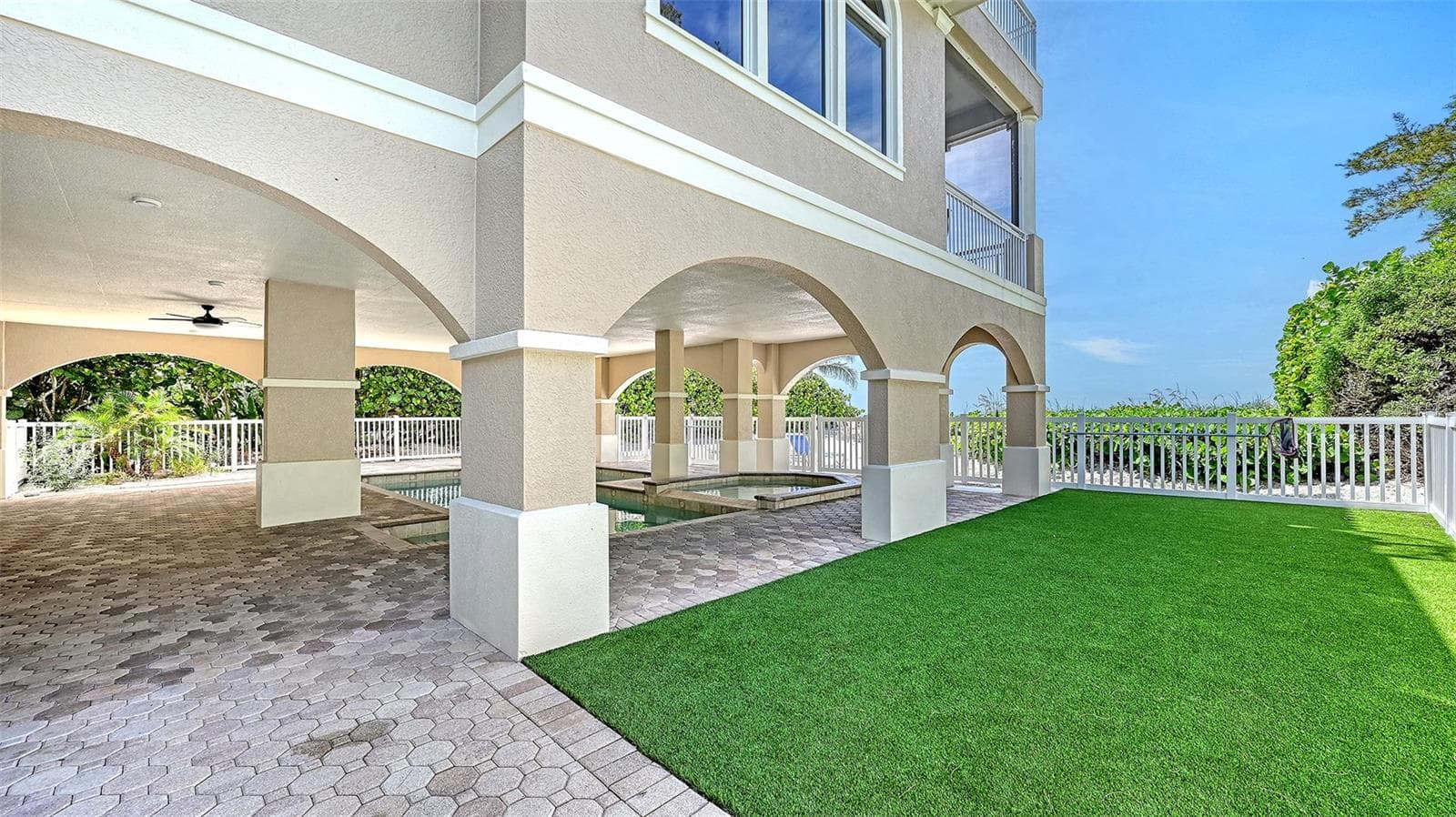 Great space for a game of cornhole. - 106 74TH ST #100, HOLMES BEACH