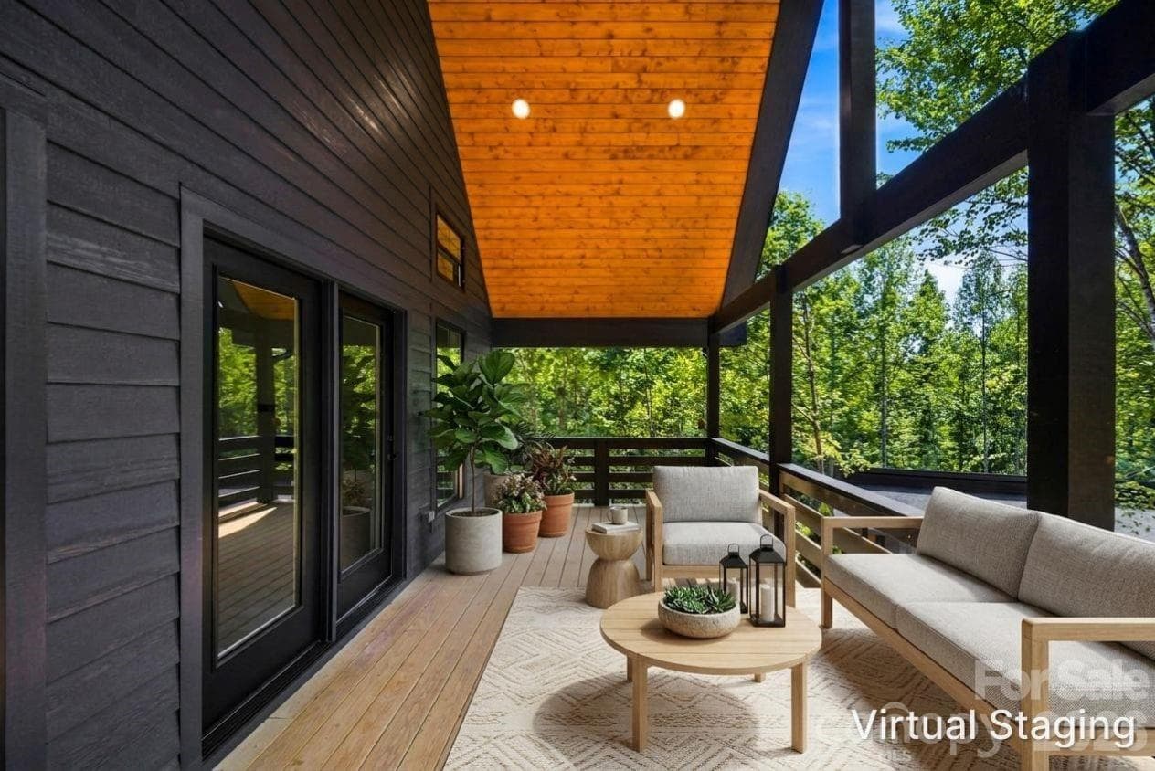 Expansive deck for outdoor living– virtually staged - 87 Catatoga Trail, Marion