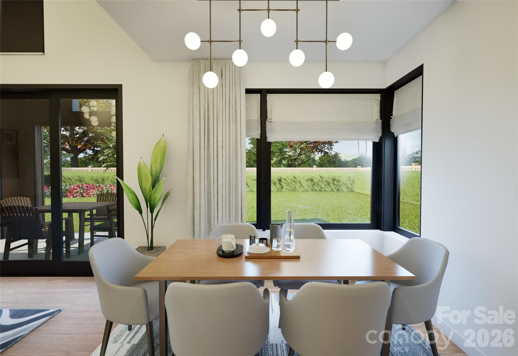 Open-concept living area – Rendering courtesy of Alan Mascord Design Associates - 107 Catatoga Trail, Marion