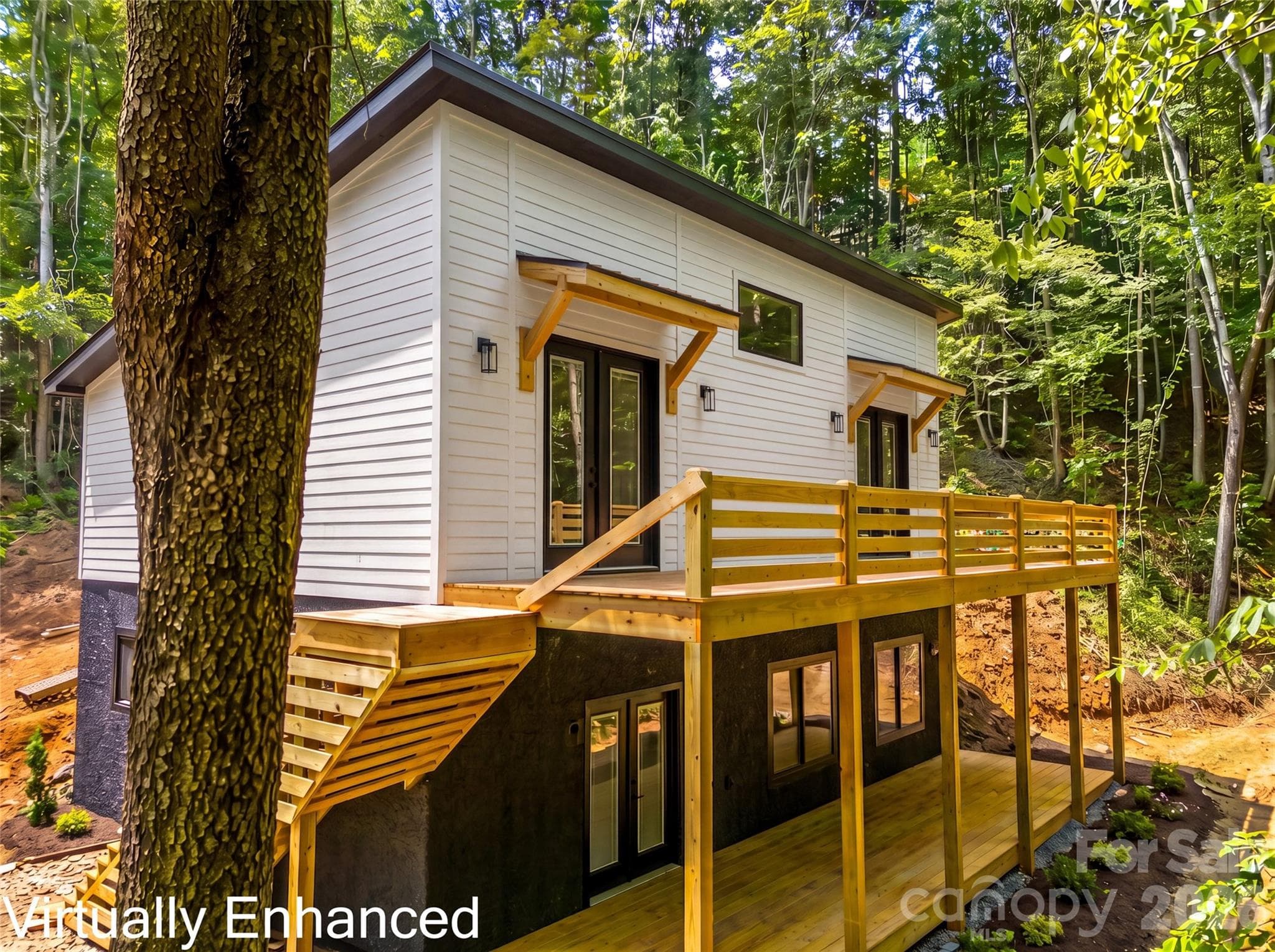 Mountain home under construction - Virtually enhanced - 119 Catatoga Trail, Marion